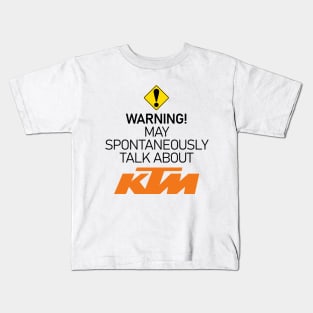 Warning obsessed about KTM Kids T-Shirt